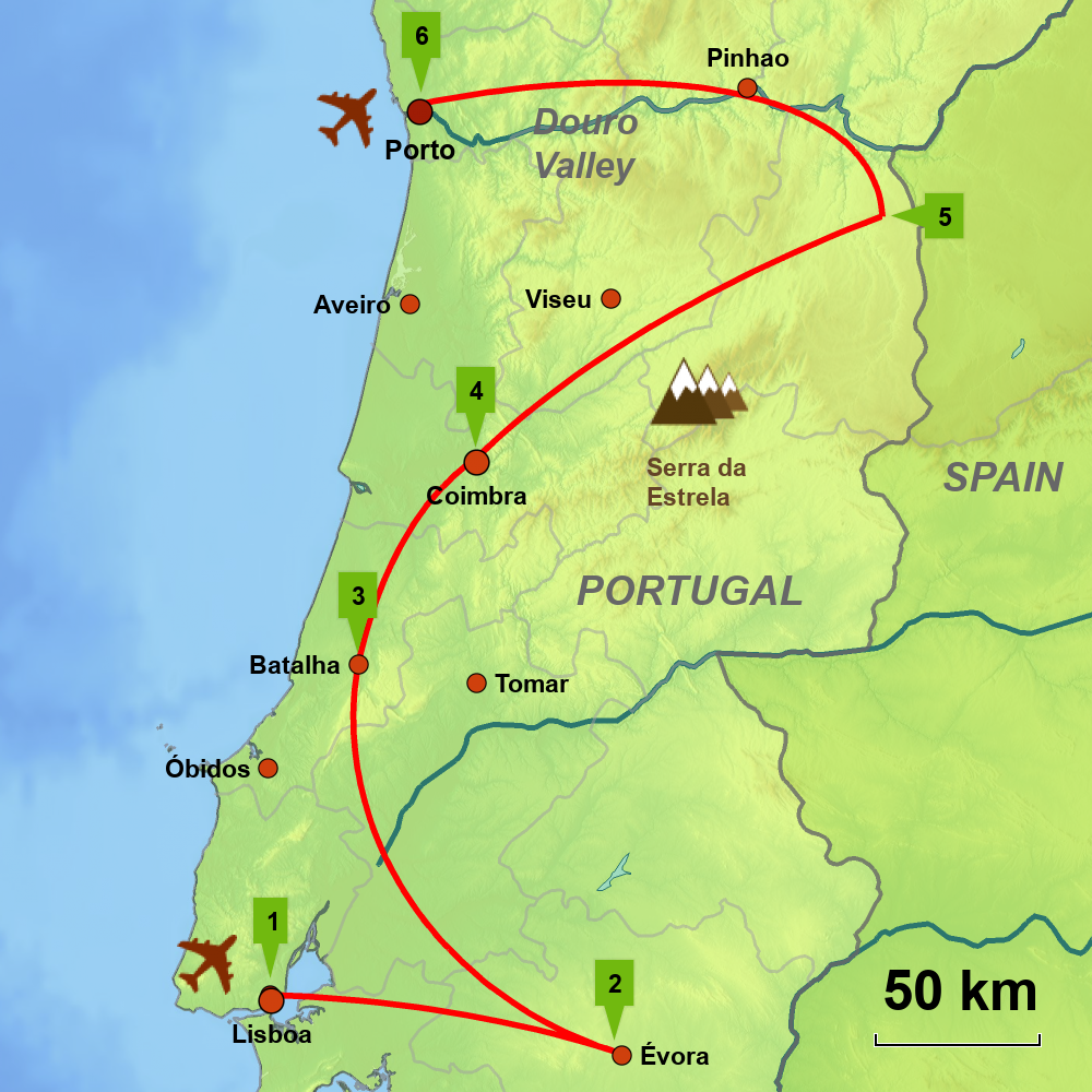 Grand tour of Central Portugal | Independent Self-drive touring ...