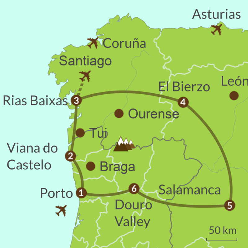 Porto - Galicia - Salamanca - Leon - Douro 