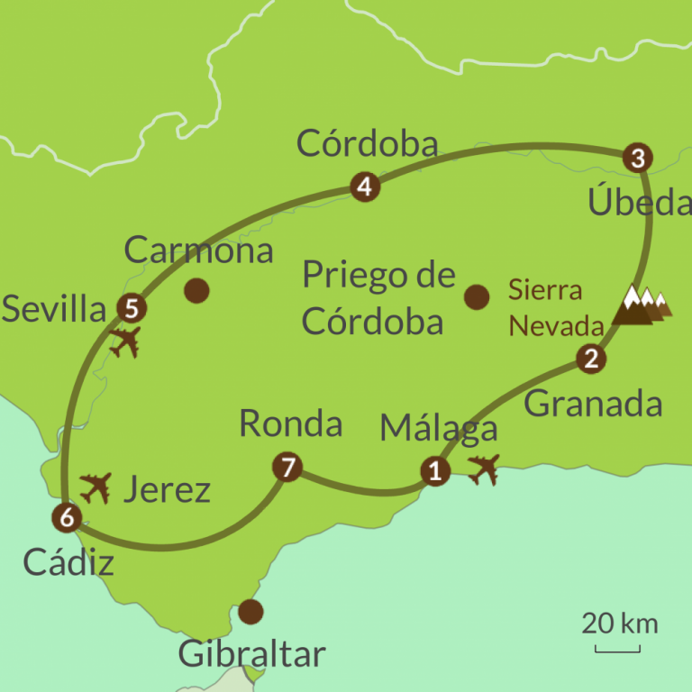 Independent, self-drive, Andalucia Tours - Caminos touring holidays