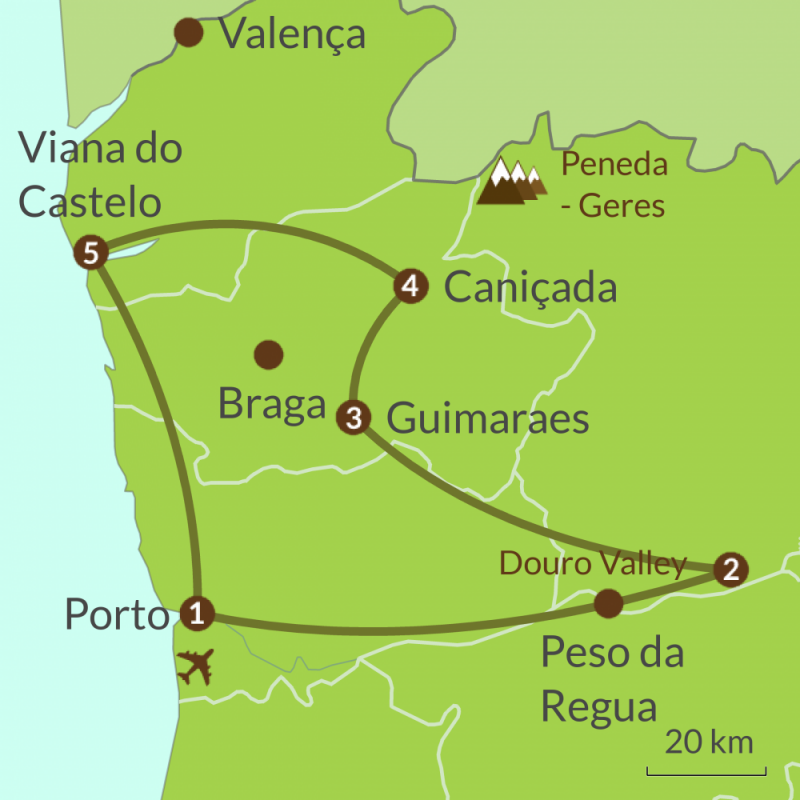 10 day tour north Portugal | Caminos touring holidays in Portugal & Spain