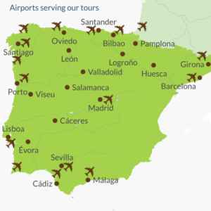 Fly Drive Spain Portugal Independent Touring Holidays   Airports Static Map 300x300 