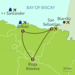 Discover the Basque Country Route Map